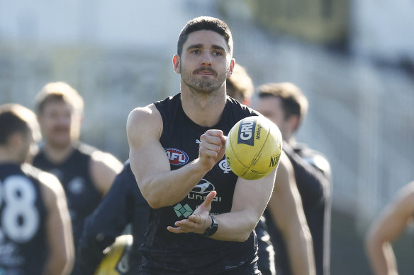 Carlton ruckman Marc Pittonet is back for the elimination final against the Swans.