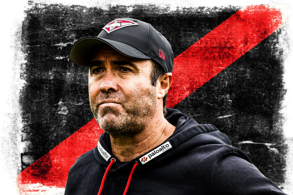 Essendon coach Brad Scott has the Bombers sitting in the top four.
