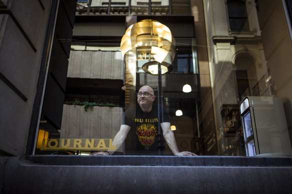 Johnny Vakalis, proprietor of Journal Cafe in Flinders Lane.