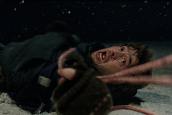 Austin Abrams as Bryan in Resident Evil. He has no idea what’s coming.