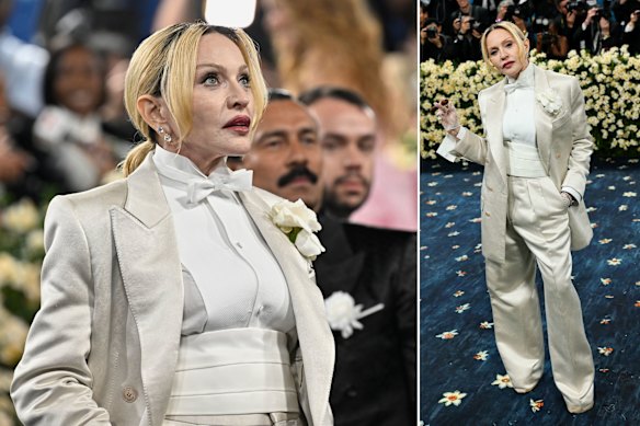 Madonna in Tom Ford at the Met Gala.