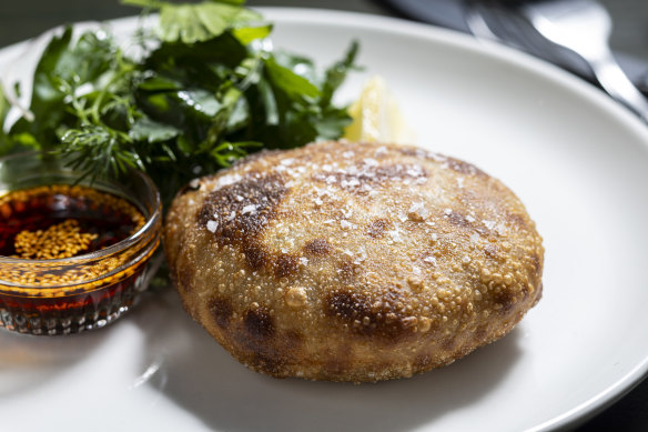 Lee Ho Fook chef Victor Liong’s lamb pancake.