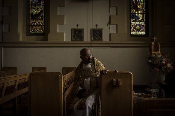 Father Martin Nadavajan at the Ararat Anglican Parish.