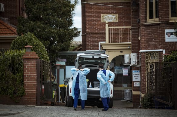 The Salvation Army crisis support centre in St Kilda was listed as an exposure site on Wednesday.