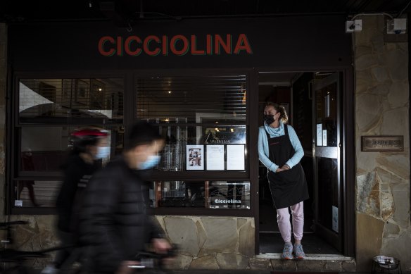 “We just have to weather it”: Barb Dight, co-owner of Cicciolina in St Kilda.