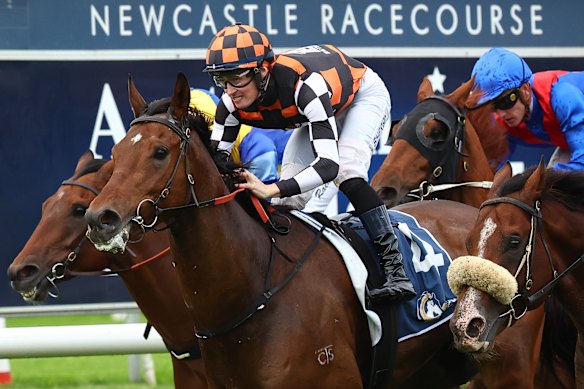 Tom Sherry wins The Coast riding Magnaspin last year, and the jockey is confident he can go back-to-back on Depth Of Character.