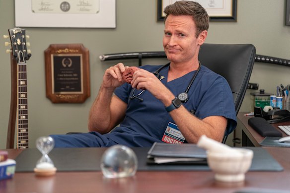 Josh Lawson as Dr Bruce  in St Denis Medical.