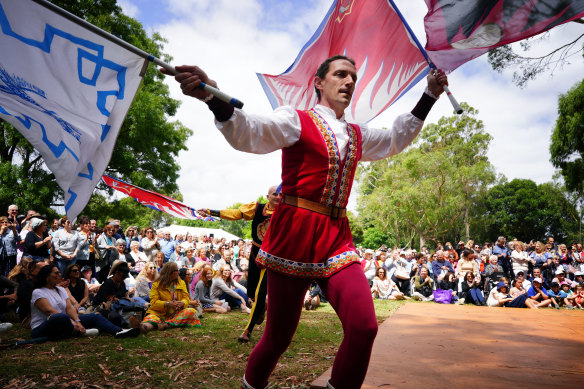 Traditional Italian live performances were among the attractions in Mirboo North on Sunday.