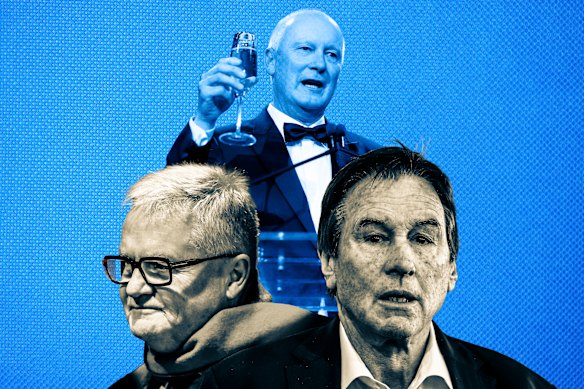 An AFL Commission power play: Richard Goyder, Peter Gordon and Jeff Browne.