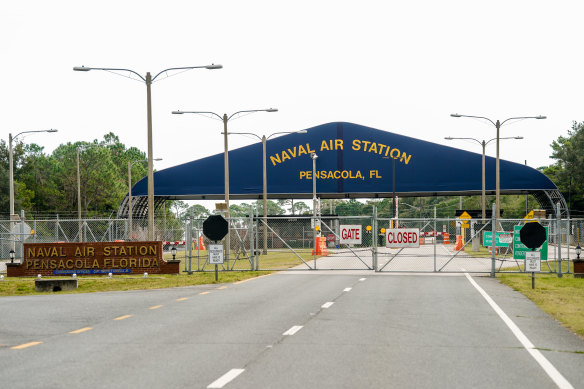 The Pensacola Naval Base where the shooting spree took place.