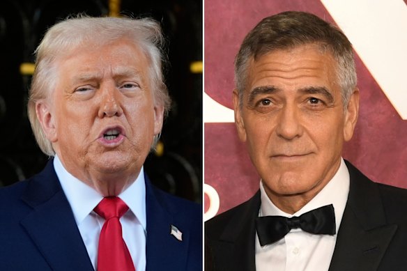 George Clooney said Trump’s threat that a “whole civilisation will die” was a crime. 