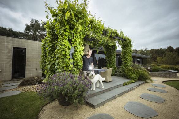 Stuart Robinson said his garden, made to be low maintenance and to attract birds, would help his home stand out.  