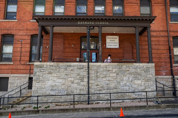 The former site of Barnard Elementary School in Waterbury.