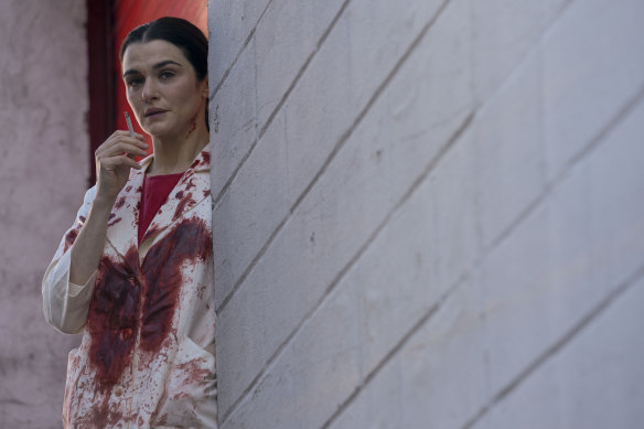 British actress Rachel Weisz stars alongside herself in Dead Ringers. 