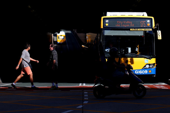 The last Brisbane bus network review in 2013 assessed 235 routes, with nine scrapped and 80 further services changes across timetable shifts, route alterations and amalgamations.