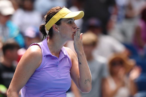 Anastasia Pavlyuchenkova after her fourth round win over Donna Vekic.