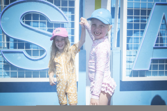 Eventists start young with Harper Kurzbock and Skyler Zandbergen beating the heat at the 2024 Australian Open. 