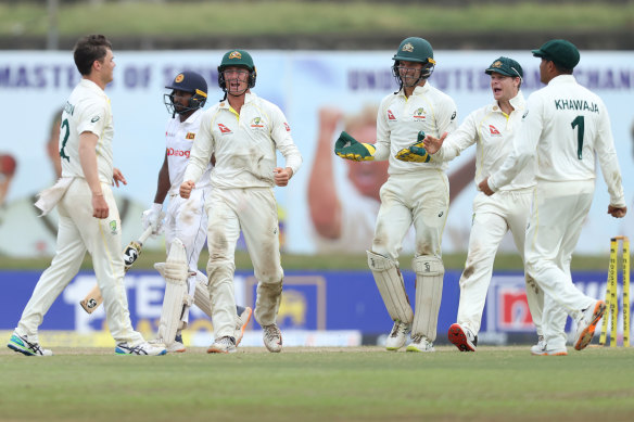 Australia have snared two wickets in this session.