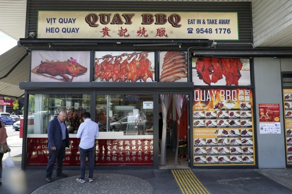 Shoppers in Springvale, where there is no shortage of food options.