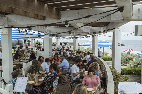 Lunch at Sebastian comes with water views.