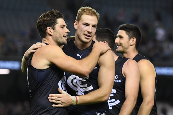 Harry McKay has re-signed with Carlton.