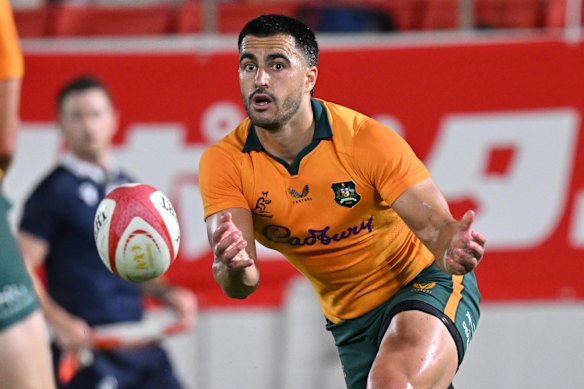 Tom Wright scored a try, but was also guilty of some handling errors.