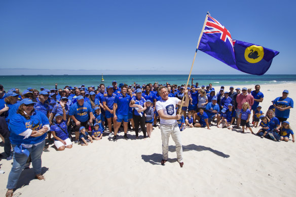 Andrew Forrest flew the flag for WA Rugby when he helped launch Rapid Rugby in 2018.