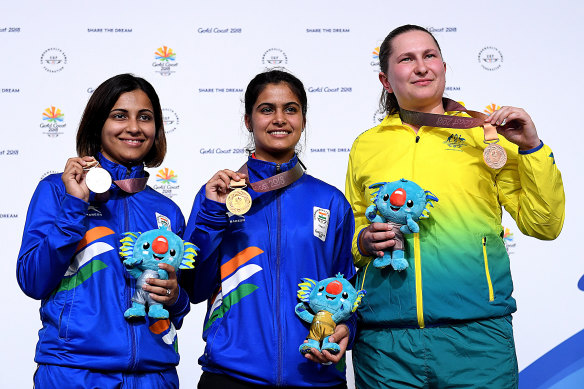 Elena Galiabovitch won bronze in the 10m Air Pistol at the 2018 Commonwealth Games, and a silver in the 25m pistol event.