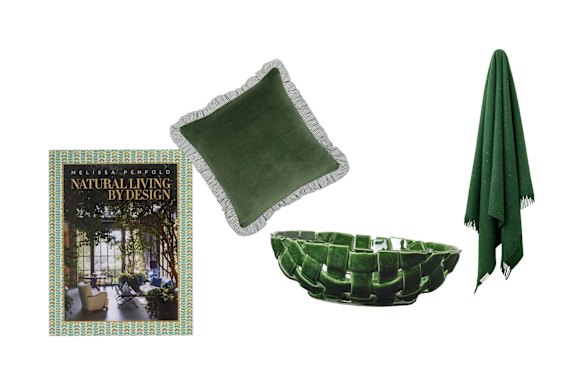 Natural Living by Design; “Verona” cushion; “Plait” bowl; “Classic” throw.