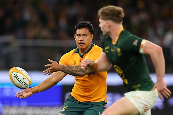 Len Ikitau is carrying an ankle injury sustained in the Wallabies’ win over South Africa.