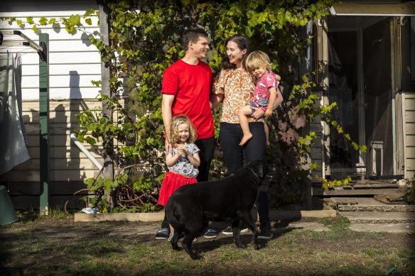 Andrew Corponi and Brydie Phillips are preparing to move their family to Leongatha. 