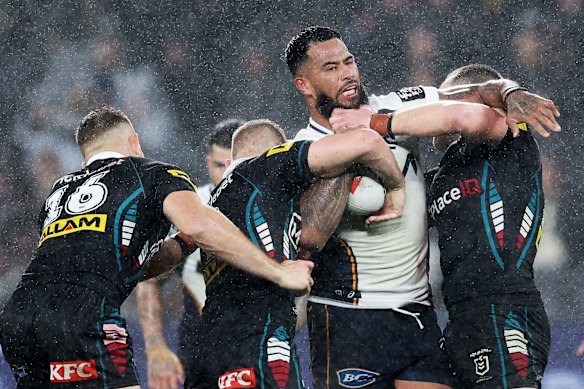 Payne Haas will leave Brisbane for the Rabbitohs at the end of the season.