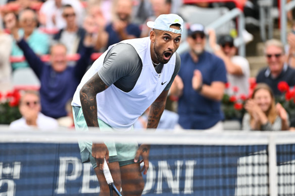 Nick Kyrgios will play fellow Australian Thanasi Kokkinakis in the first round at Flushing Meadows.