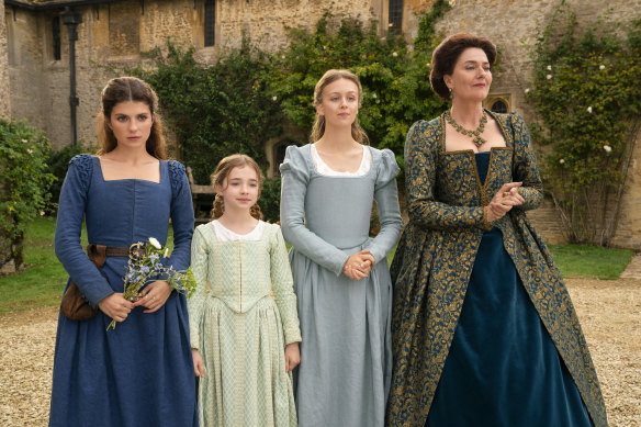 From left: Emily Bader, Robyn Betteridge, Isabella Brownson and Anna Chancellor in My Lady Jane.