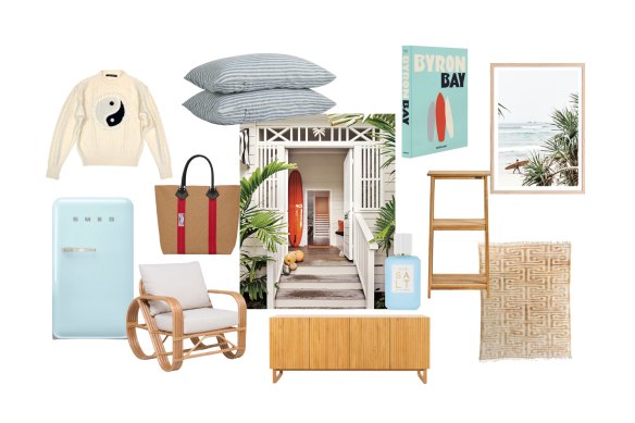 Look to coastal towns like Byron Bay for a relaxed aesthetic in the home