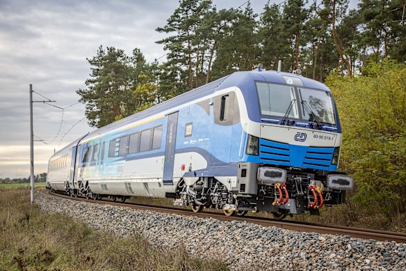 The one to watch … ComfortJet train on the Prague-Copenhagen route.