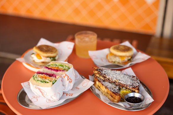Brunch items from Serva. 