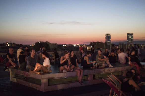 Last drinks at a Marseilles rooftop bar on September 12, before France reintroduced regional restrictions.