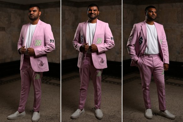 Jonathan Jayasinha, IT consultant, at the opening runway show of the Brisbane Fashion Festival.