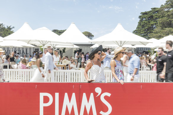 Punters enjoying the pre-COVID Portsea Polo in 2019.