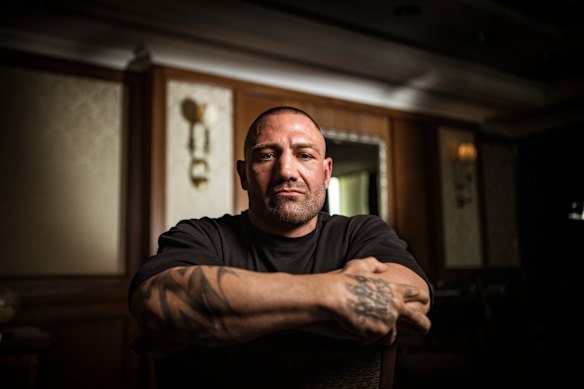 Former Bandidos bikie sergeant-at-arms and boxer, Jonny “Two Guns” Walker.