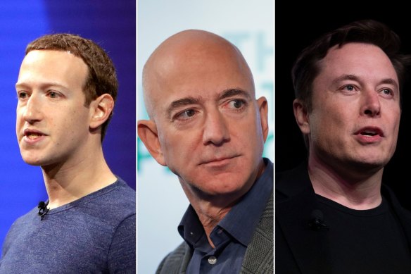 The tie destroyers: Mark Zuckerberg, Jeff Bezos and Elon Musk have helped move the corporate wardrobe beyond compulsory ties for men.
