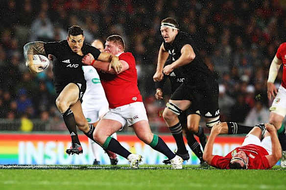 Sonny Bill Williams played against the Lions for the Blues in a tour match before starring in the first Test.