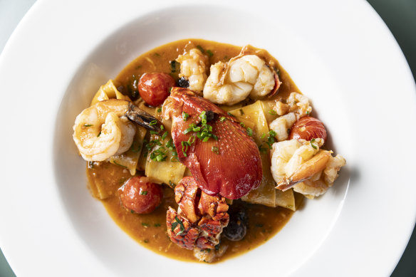 Go-to dish: Lobster and king prawn pappardelle.