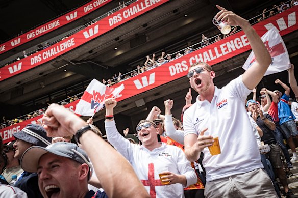 England won’t get the Ashes, but their supporters are having a hell of a lot of fun.