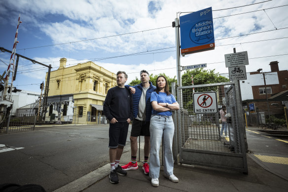 Brighton residents James Loveluck, Robbie Klaesi and Stav were shocked by the plans for their neighbourhood.