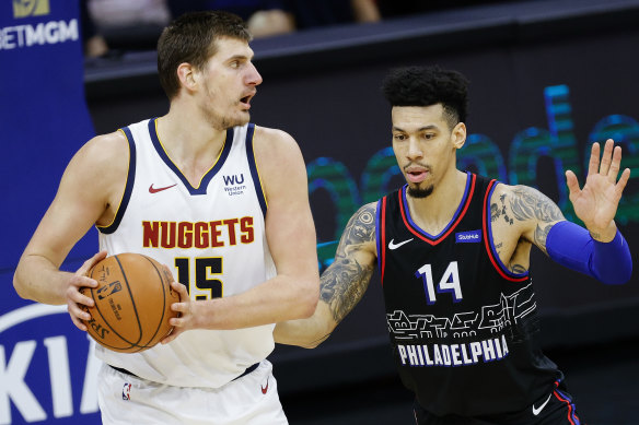 Nikola Jokic and the Nuggets beat a severely undermanned 76ers side.