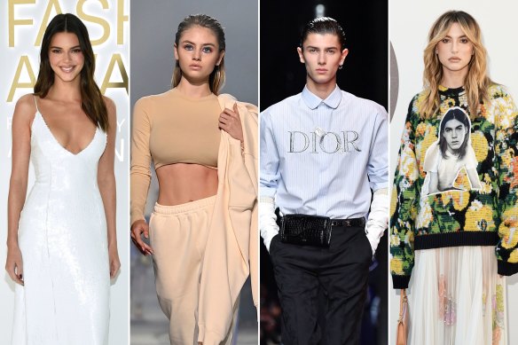 Rise of the nepo models. Kendall Jenner, Leni Klum, Prince Felix of Denmark and Eve Jobs.