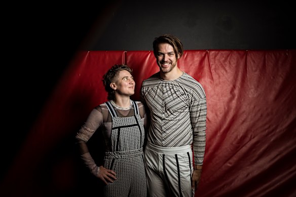 Stage of life: Charice Rust and partner Jonathan Morgan.