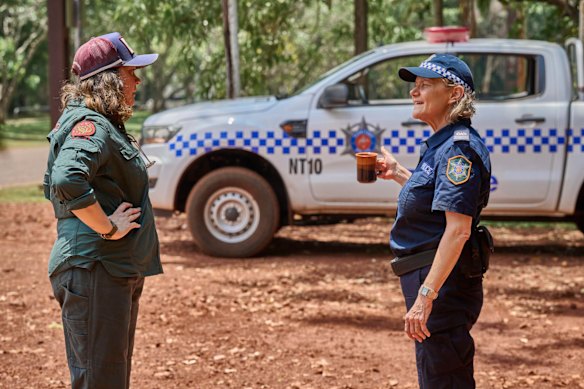 Shari Sebbens and Genevieve Morris in season two.